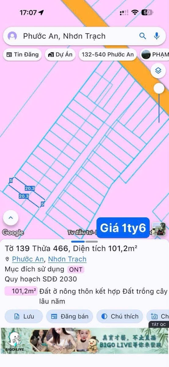 Bán đất Vĩnh Thanh, 94-101m2, 1 tỷ 530 triệu - Ảnh thu nhỏ 3