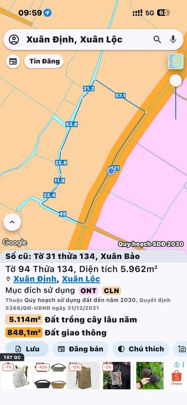Bán đất 6000m2 Xuân Định, Đồng Nai, sổ hồng riêng
