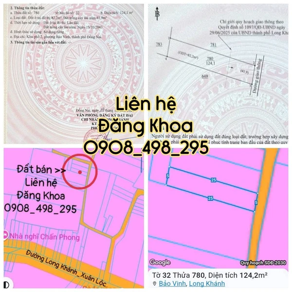 Bán đất 125m² Duy Tân, Bảo Vinh, Đồng Nai 750 triệu