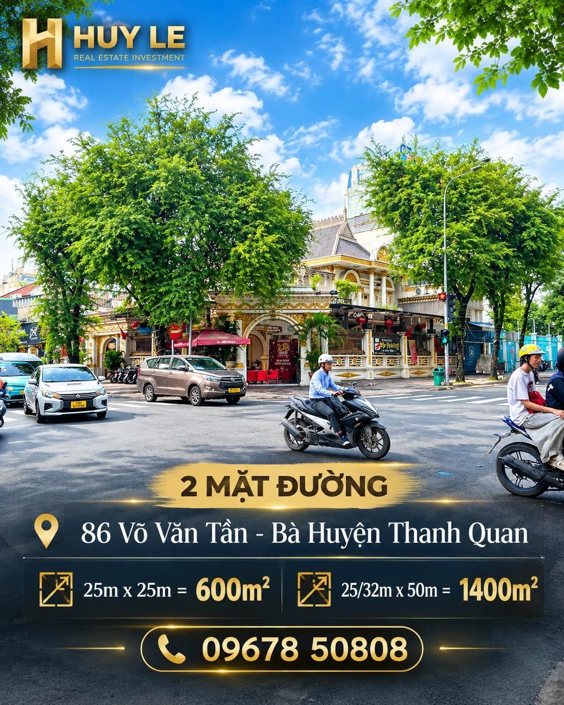 Bán đất góc Võ Văn Tần Quận 1, 600m2, 600 tỷ - Ảnh 1