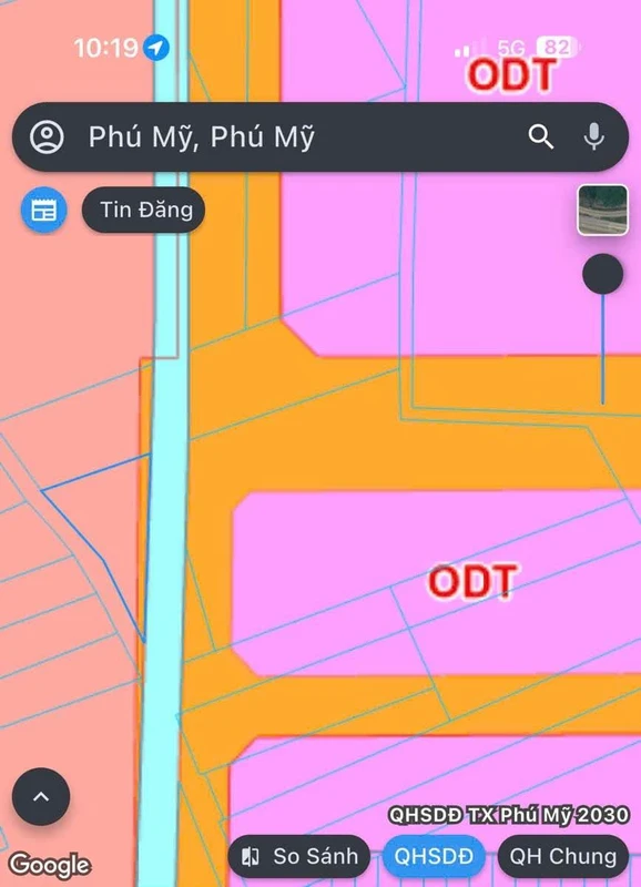 Bán đất Phú Mỹ 4000m² mặt tiền 100m giáp ngã 3