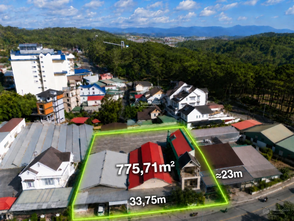 Chính chủ bán trọn khu 775,71m² MT Nguyên Tử Lực, Đà Lạt - 2 sổ, ngang 33,75m - Ảnh 1
