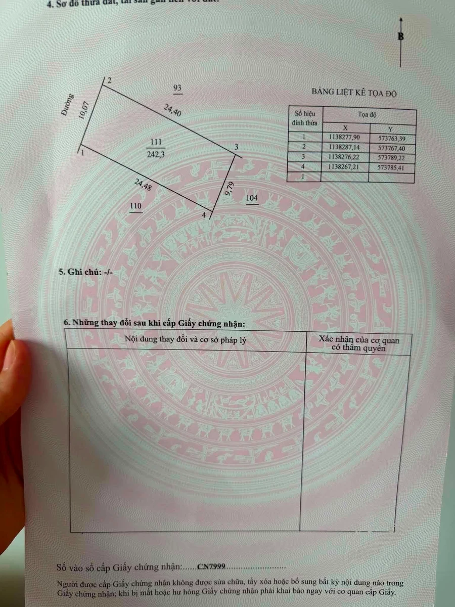 Bán lô đất full thổ cư 240m2 gần KCN Giao Long - Ảnh 1