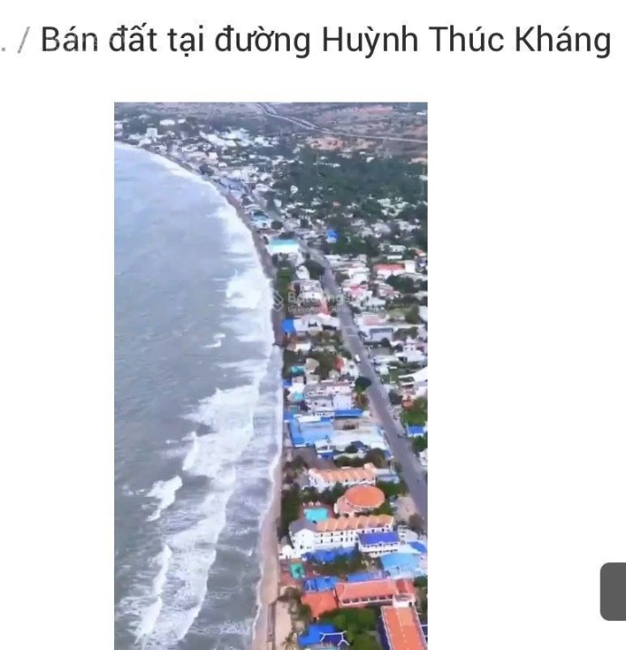Chính chủ bán đất mặt biển đẹp 2632m2 hiếm có 111 đường Huỳnh Thúc Kháng, Mũi Né, Phan Thiết - Ảnh thu nhỏ 3