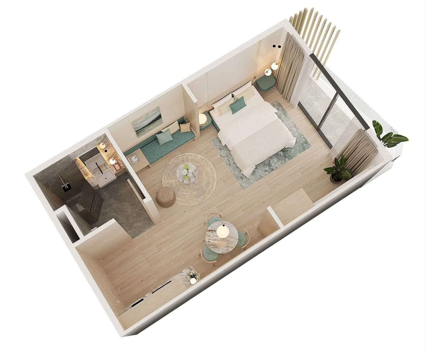 Bán căn hộ 1PN Mey Home Pearl Phú Quốc 44m² view biển - Ảnh 1
