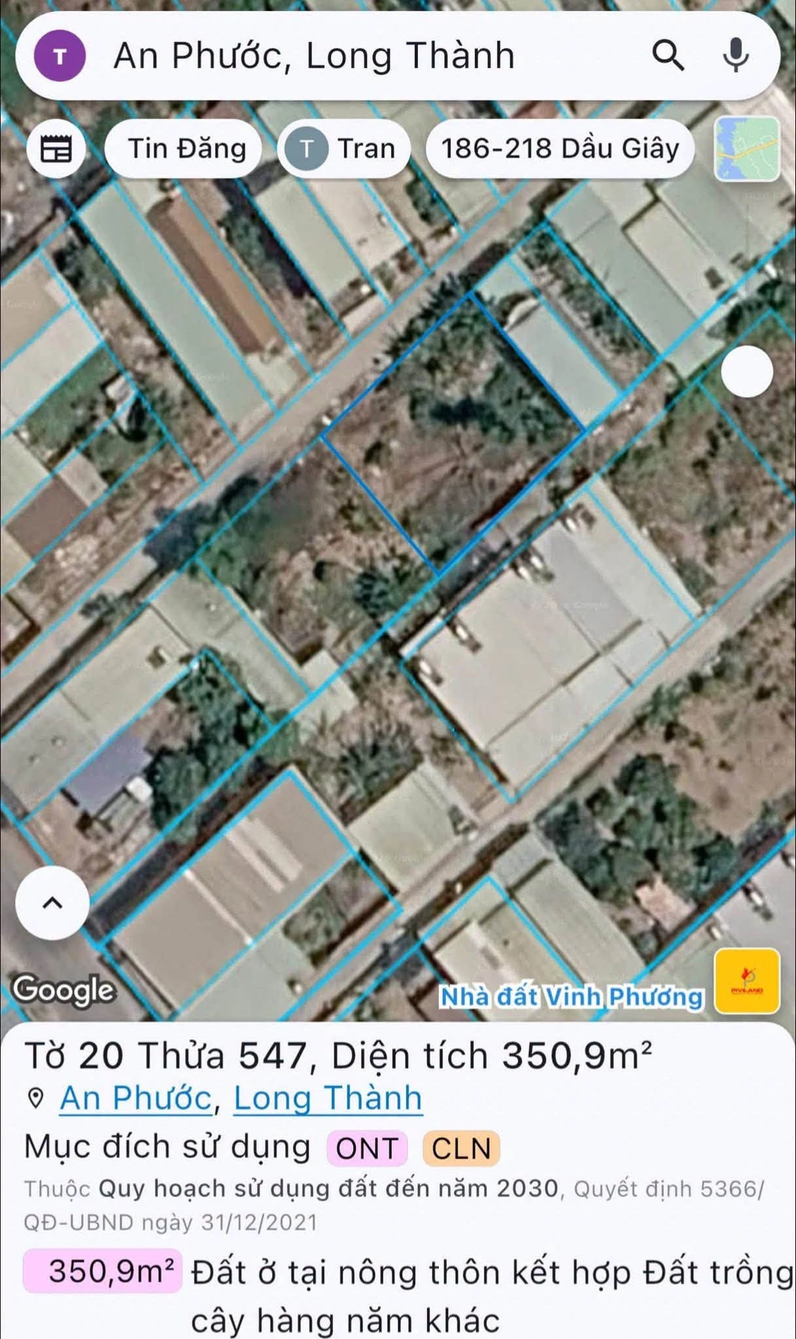 Bán lô đất 350m² sát KCN An Phước, sổ riêng, 4,1 tỷ - Ảnh 1