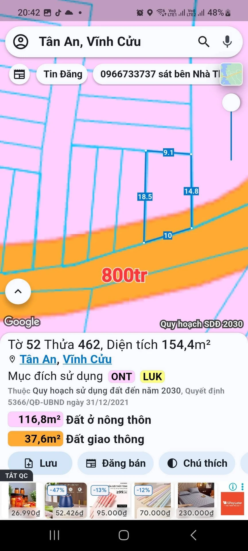 Bán đất nền sổ riêng, thổ cư giá từ 750 triệu tại Tân An, Đồng Nai - Ảnh 1