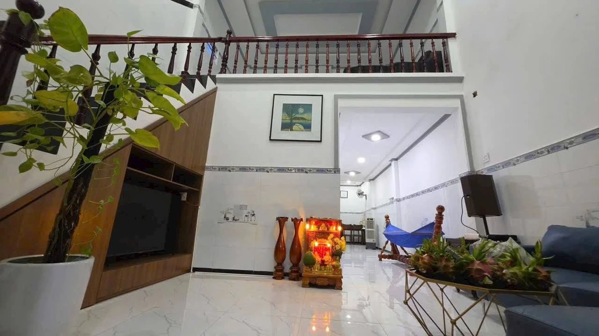 Bán nhà mê lửng 100m2 KDC Gò Tranh Xuân An - Ảnh thu nhỏ 2