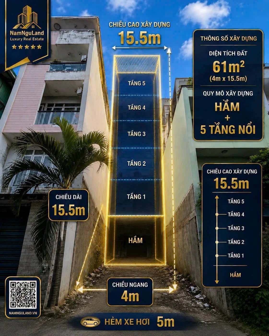 Bán đất trống 61m2 hẻm xe hơi đường Ung Văn Khiêm, Phường 25, Bình Thạnh - Ảnh 1