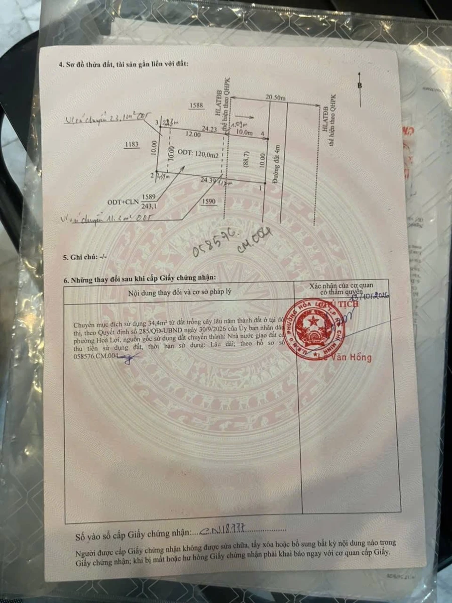 Bán lô đất Hòa Lợi 75m² giá 1,2 tỷ gần chợ - Ảnh thu nhỏ 2