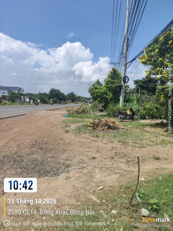 Bán đất 600m² mặt tiền Quốc lộ 14, Tân Thành, Đồng Xoài, 1,6 tỷ
