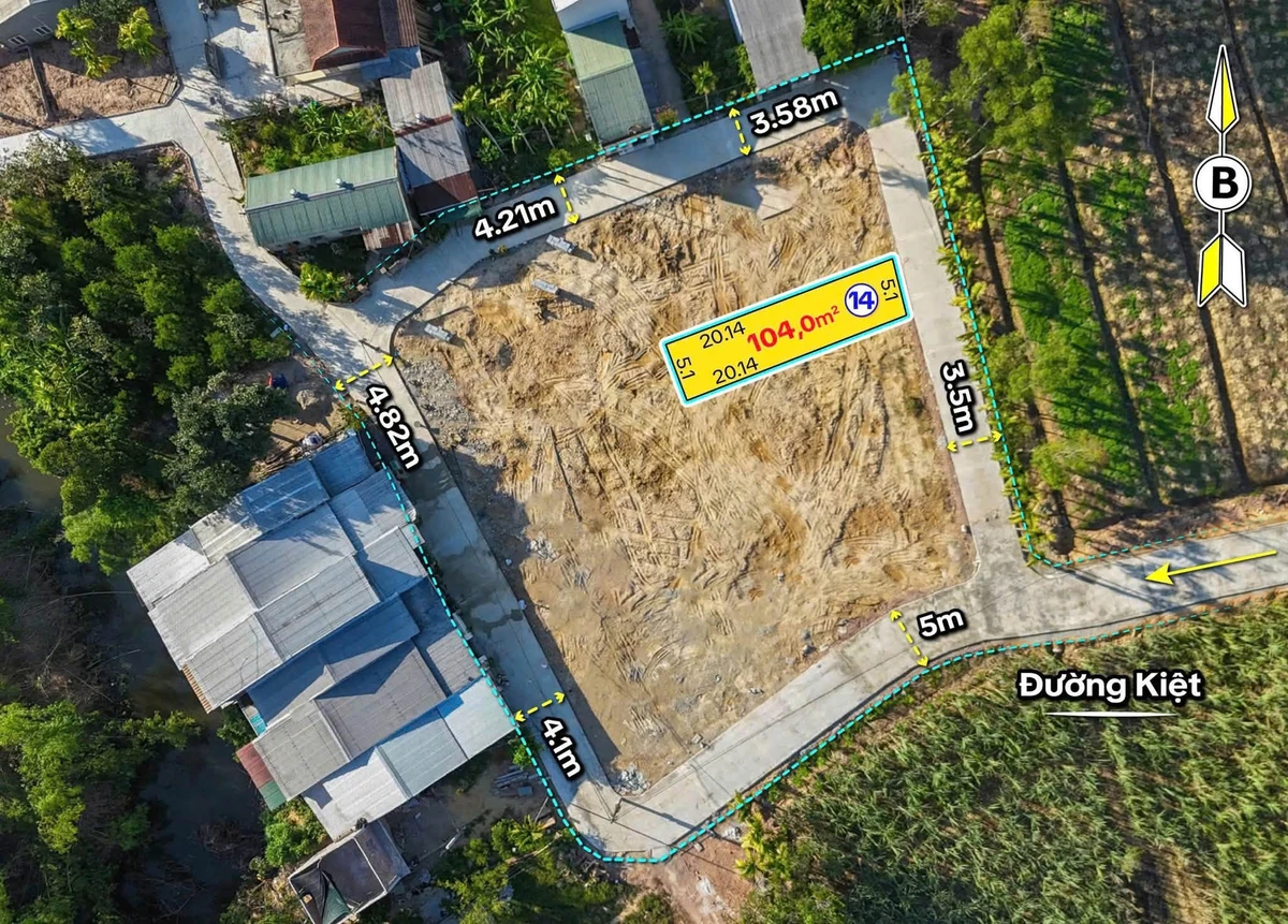 Bán đất kiệt ôtô 104m2 Minh Mạng, Thủy Xuân, Huế 1,2 tỷ - Ảnh thu nhỏ 3
