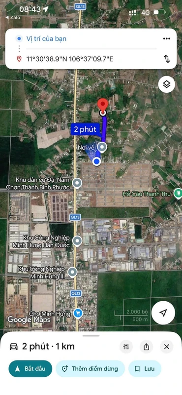 Bán đất Minh Hưng 125m² - Sổ thổ cư, gần KCN