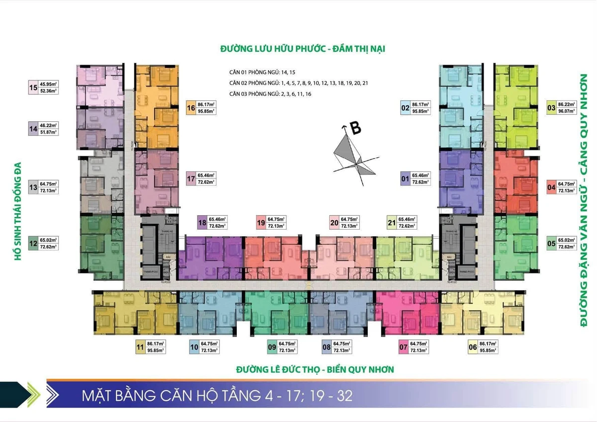 Bán căn hộ 2PN 65m² Phú Tài Residence Quy Nhơn giá 2 tỷ - Ảnh thu nhỏ 2