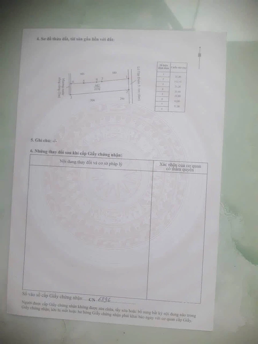 Bán lô đất Thủ Thừa Tây Ninh 1000m2 giá 1 tỷ 50 - Ảnh thu nhỏ 3