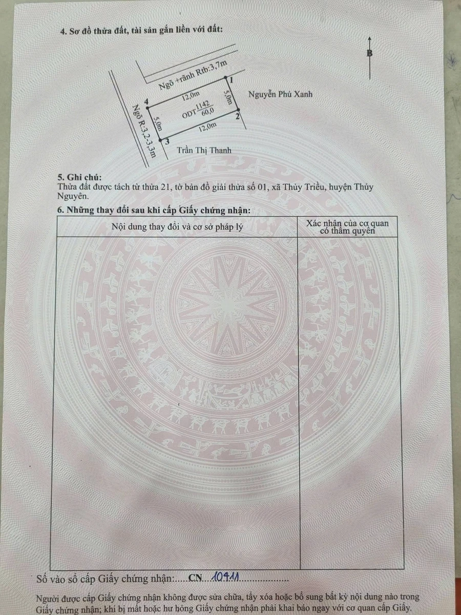 Bán đất Thủy Triều Thủy Nguyên 60m² 1,3 tỷ - Ảnh 1