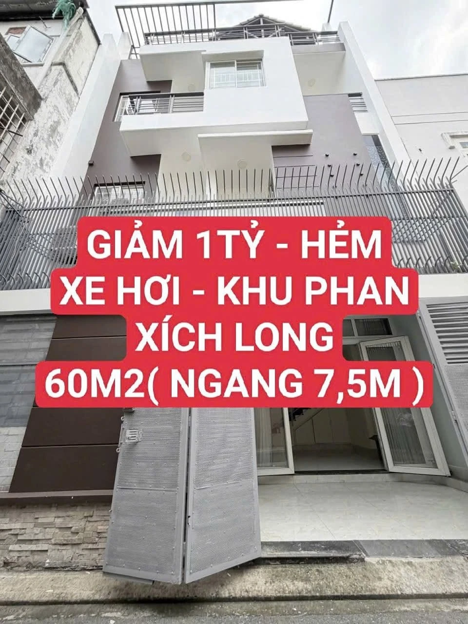 Bán nhà hẻm xe hơi khu Phan Xích Long 60m2 ngang 7,5m giá 10,48 tỷ - Ảnh 1