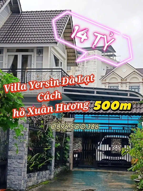 Bán biệt thự Yersin P9 Đà Lạt 200m² 14 tỷ