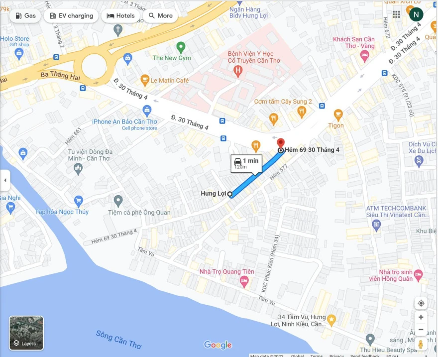 Bán nhà trung tâm Ninh Kiều hẻm 583 đường 30/4 đất rộng gần 170m² hẻm ô tô 5,2m - Ảnh thu nhỏ 4