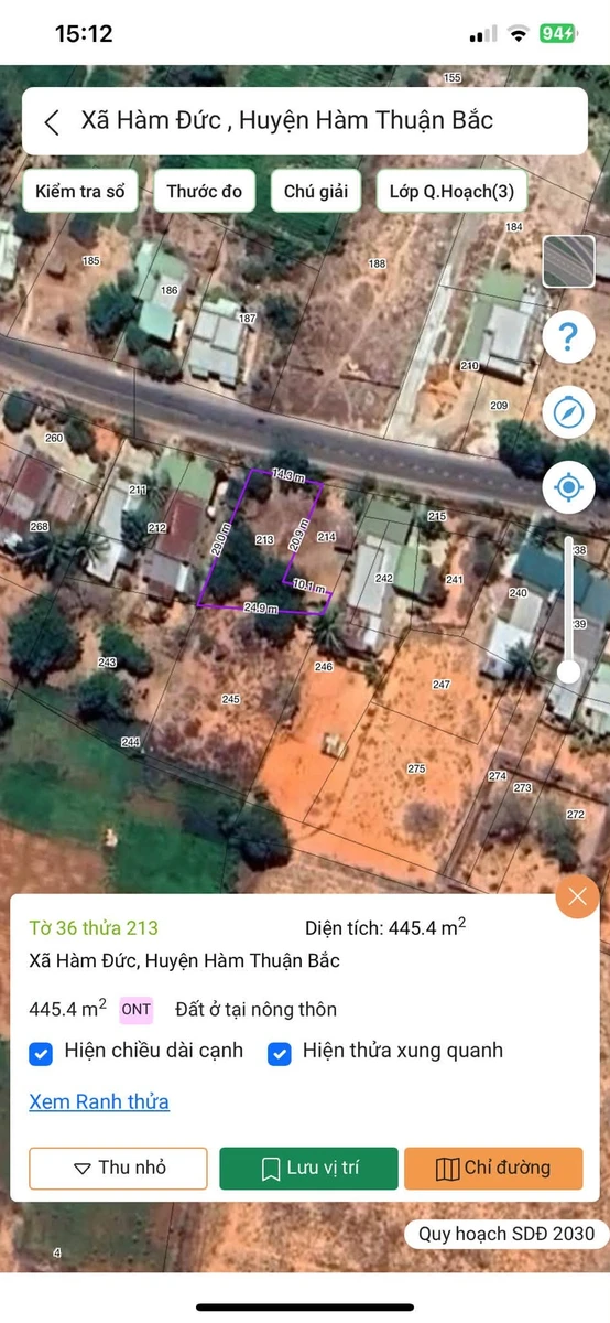 Bán đất mặt tiền Hàm Đức 663m² Lâm Đồng 1 tỷ 150 - Ảnh thu nhỏ 4
