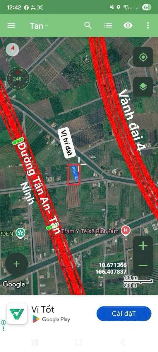 Bán đất 975m2 view kênh có thổ cư tại Bình Đức Long An - Ảnh thu nhỏ 4