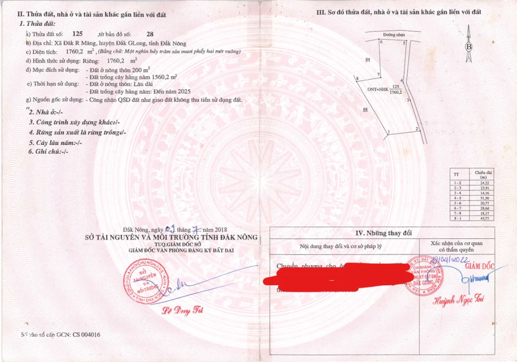 Bán QSDĐ và TS gắn liền với đất tại thửa đất số: 125, tờ bản đồ số: 28, X. Tà Đùng, T. Lâm Đồng - Ảnh thu nhỏ 2