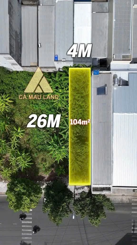 Bán đất mặt tiền Mạc Cửu, 104m², 1,7 tỷ, Cà Mau - Ảnh 1