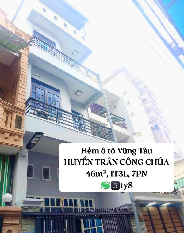 Bán nhà 4 tầng 7PN 4WC, 150m², cho thuê 18tr/tháng, Vũng Tàu