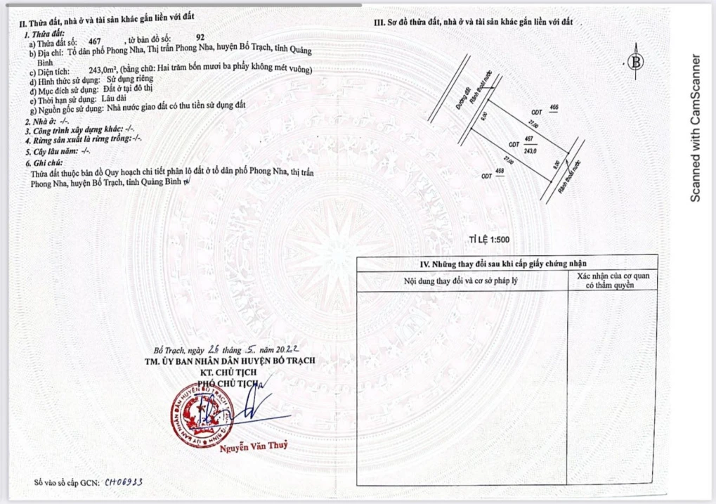 Bán đất đấu giá, sổ đỏ chính chủ DT gần 250m2 - Ảnh thu nhỏ 2