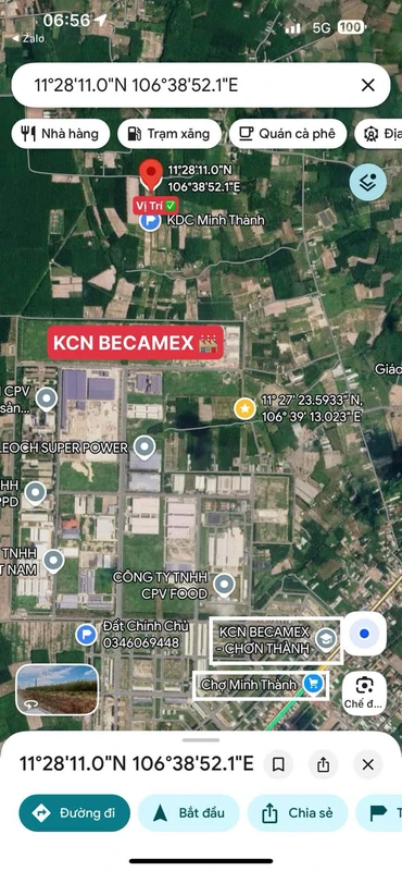 Bán đất Chơn Thành 210m² 420 triệu gần Becamex