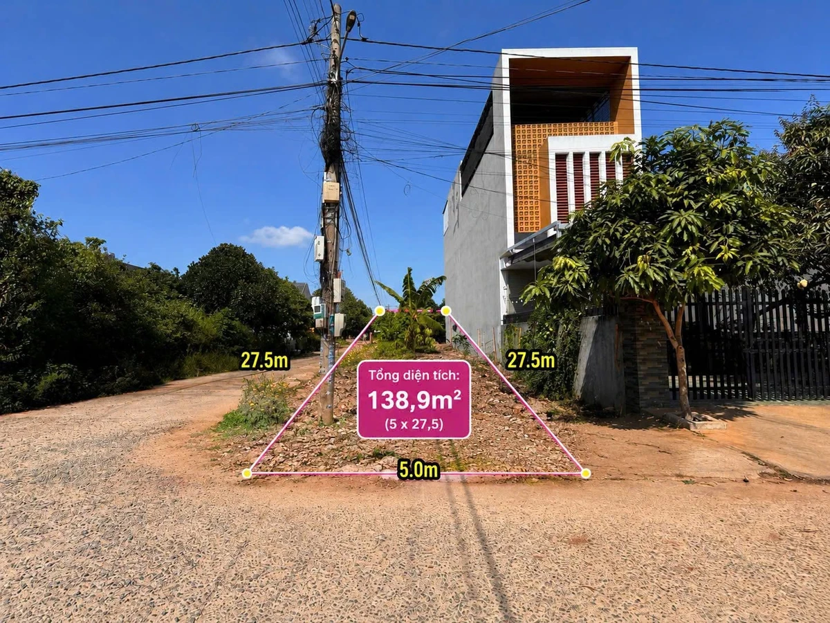 Bán lô góc 2 mặt tiền 137.5m² Bà Rịa - Ảnh thu nhỏ 2