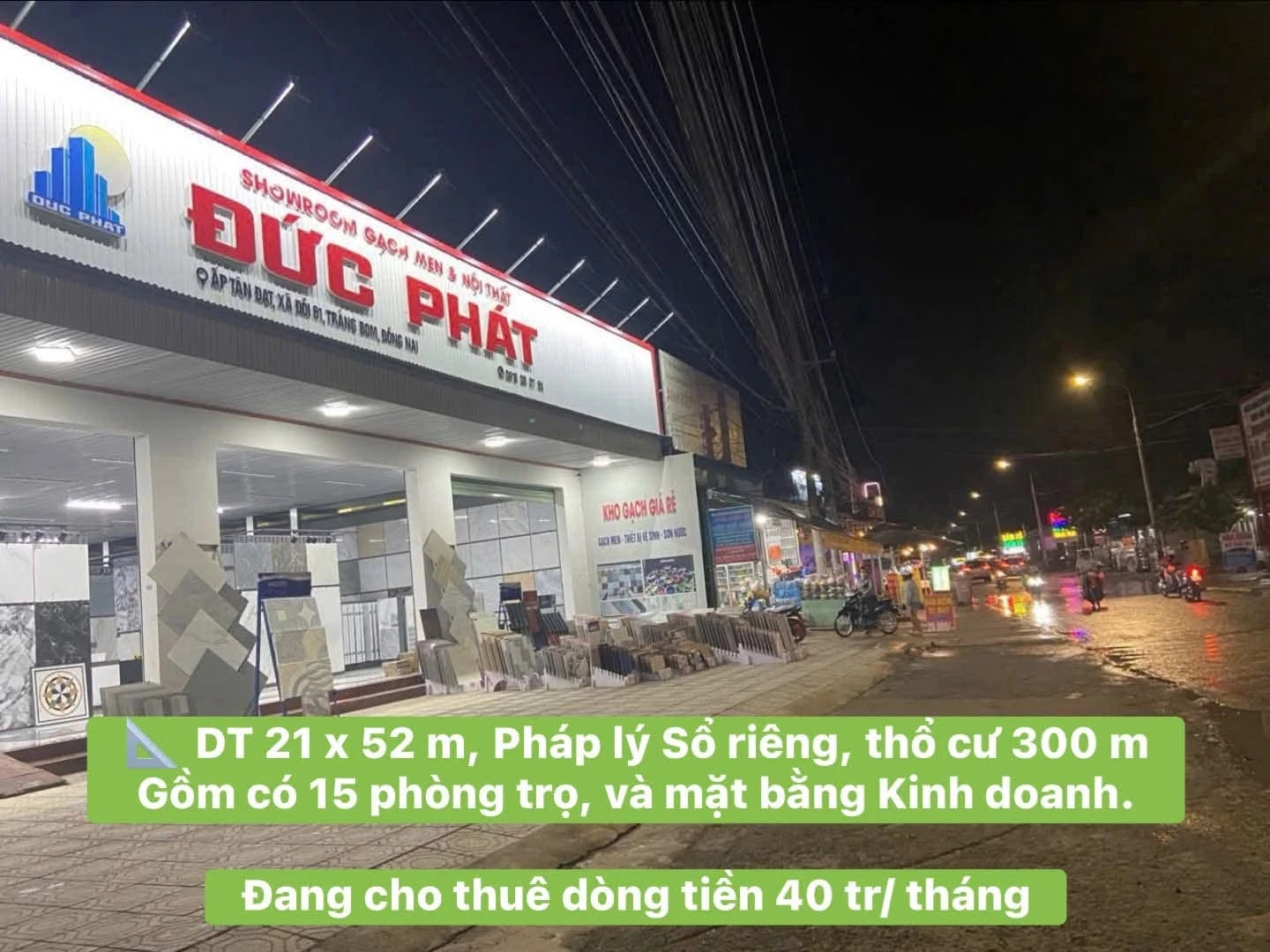 Bán gấp đất 1.116m2 góc 2 mặt tiền kinh doanh, có 15 phòng trọ, An Viễn, Đồng Nai - Ảnh 1