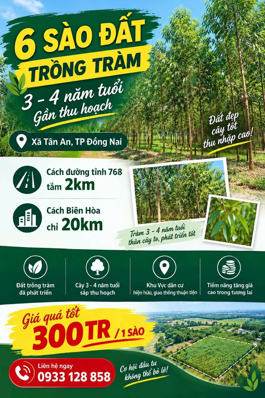 Bán đất 6 sào Tân An Vĩnh Cửu Đồng Nai 1,8 tỷ - Ảnh 1