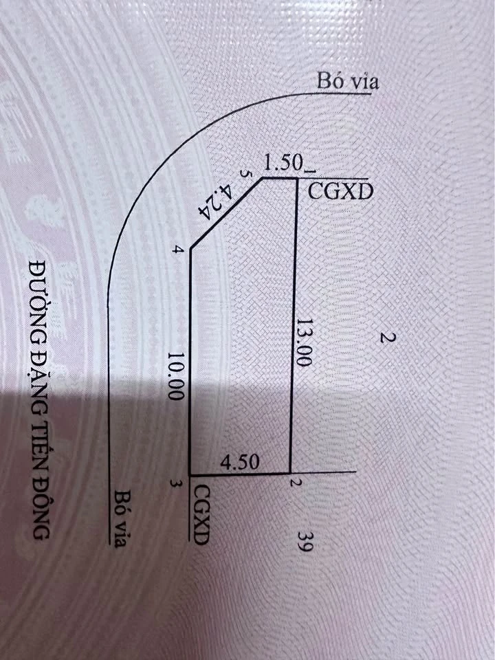 Bán lô góc 2 mặt tiền 54m² Quy Nhơn giá 3 tỷ 250 - Ảnh 1