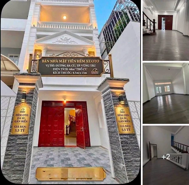 Bán nhà 3 tầng 68 m² Vũng Tàu 5,5 tỷ