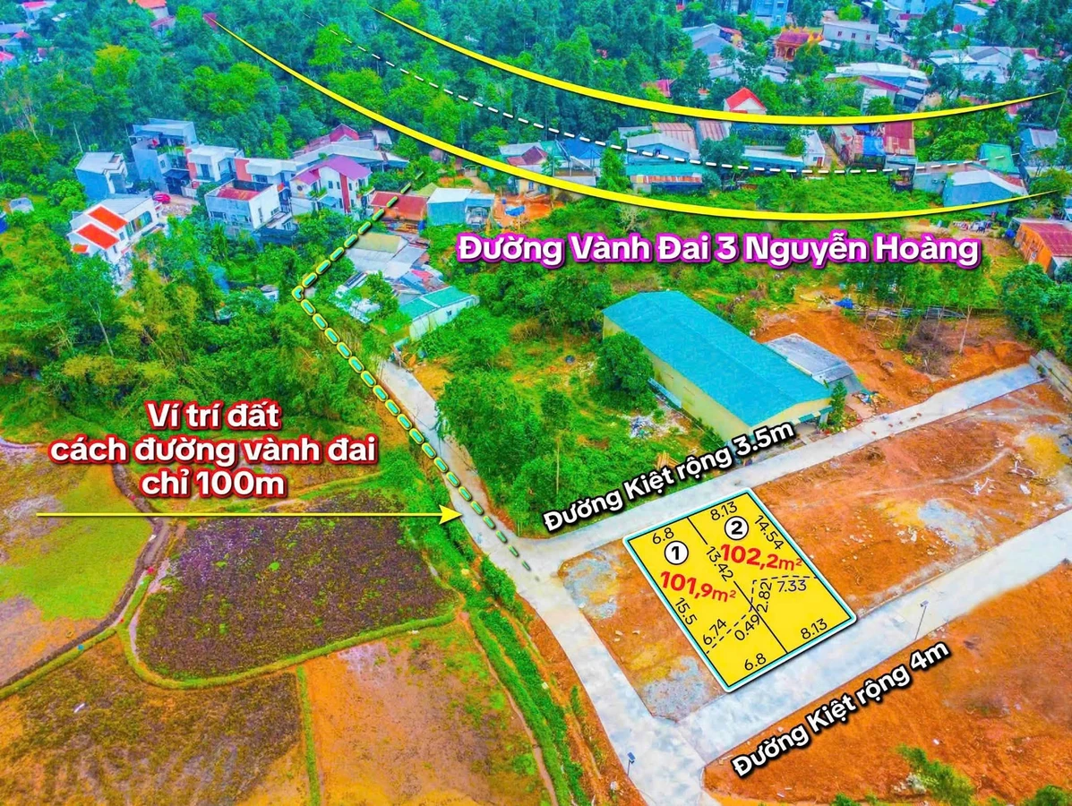 Bán 2 lô đất Thuỷ Xuân Huế 102m² 1,65 tỷ - Ảnh thu nhỏ 4
