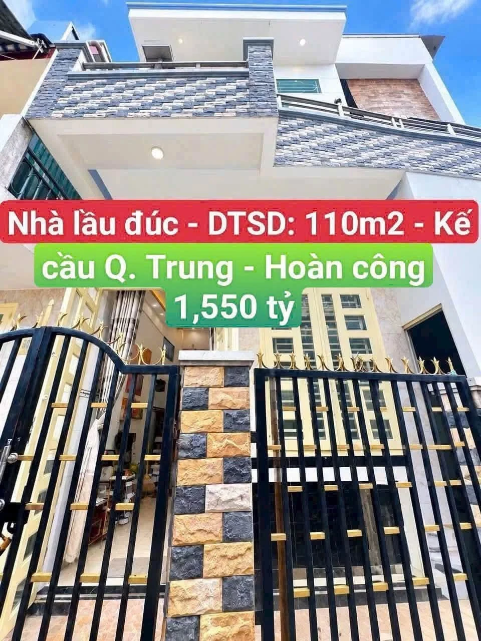 Nhà lầu Quang Trung 2PN 50m² giá 1,55 tỷ - Ảnh 1