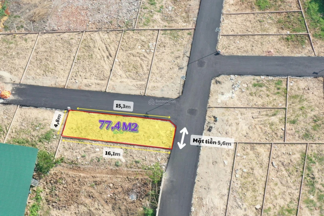 Bán đất Trạm Lộ Thuận Thành: Lô góc Đông Nam 77.4m² sát KCN Thuận Thành 1 - Ảnh 1