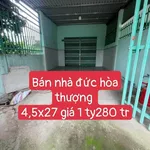 Bán nhà 4,5x27m sổ hồng riêng tại Đức Hòa Thượng, Mỹ Hạnh giá 1,28 tỷ - Ảnh thu nhỏ 1