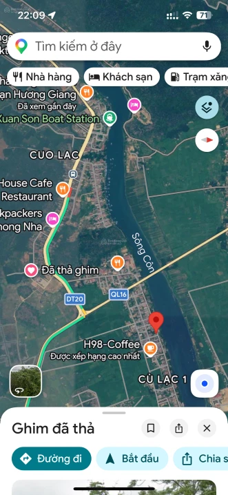 Bán lô đất mặt tiền QL 15A view sông Son ở trung tâm Cù Lạc 1, Phong Nha - Kẻ Bàng