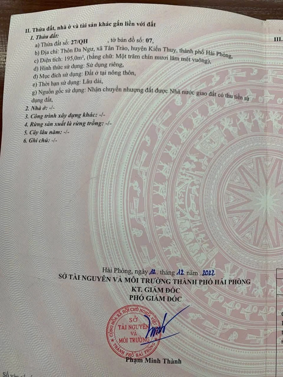 Bán đất Đa Ngư Tân Trào 195m2 giá 4 tỷ - Ảnh thu nhỏ 3