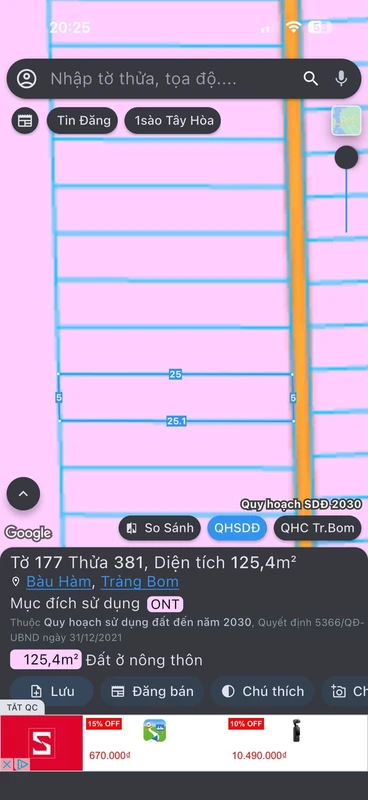 Bán đất sổ riêng 5x22m Sông Thao Đồng Nai 699 triệu