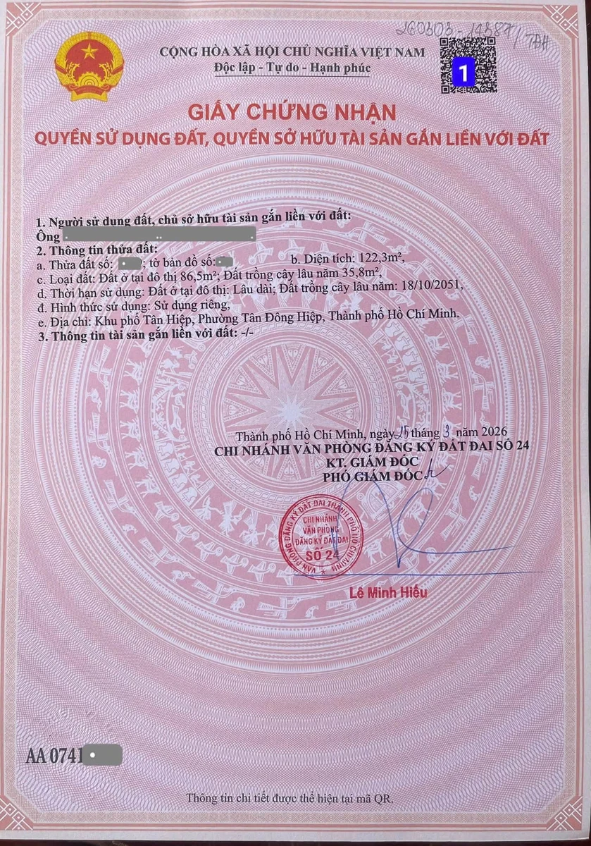 Bán 3 lô đất mặt tiền Nguyễn Thị Tươi Dĩ An 122-129m² - Ảnh thu nhỏ 5