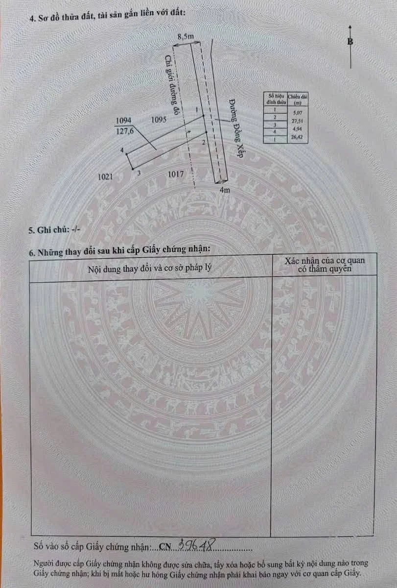 Bán 2 lô đất thổ cư Ao Gòn Cần Dước 5tr/m2 - Ảnh thu nhỏ 3