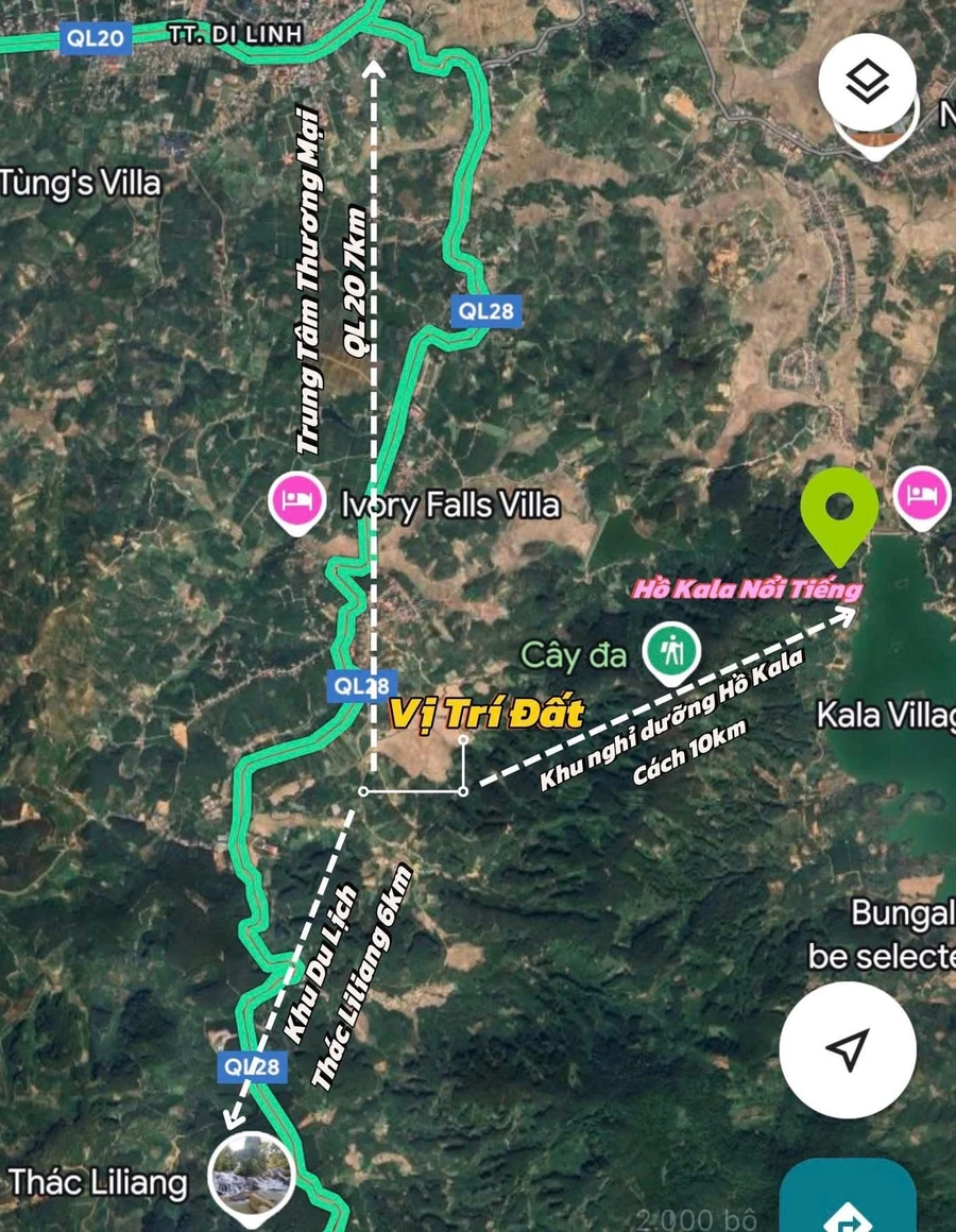 Bán đất mặt tiền nhựa ôm suối 1.050m2 tại Di Linh, Lâm Đồng giá 890 triệu - Ảnh thu nhỏ 3