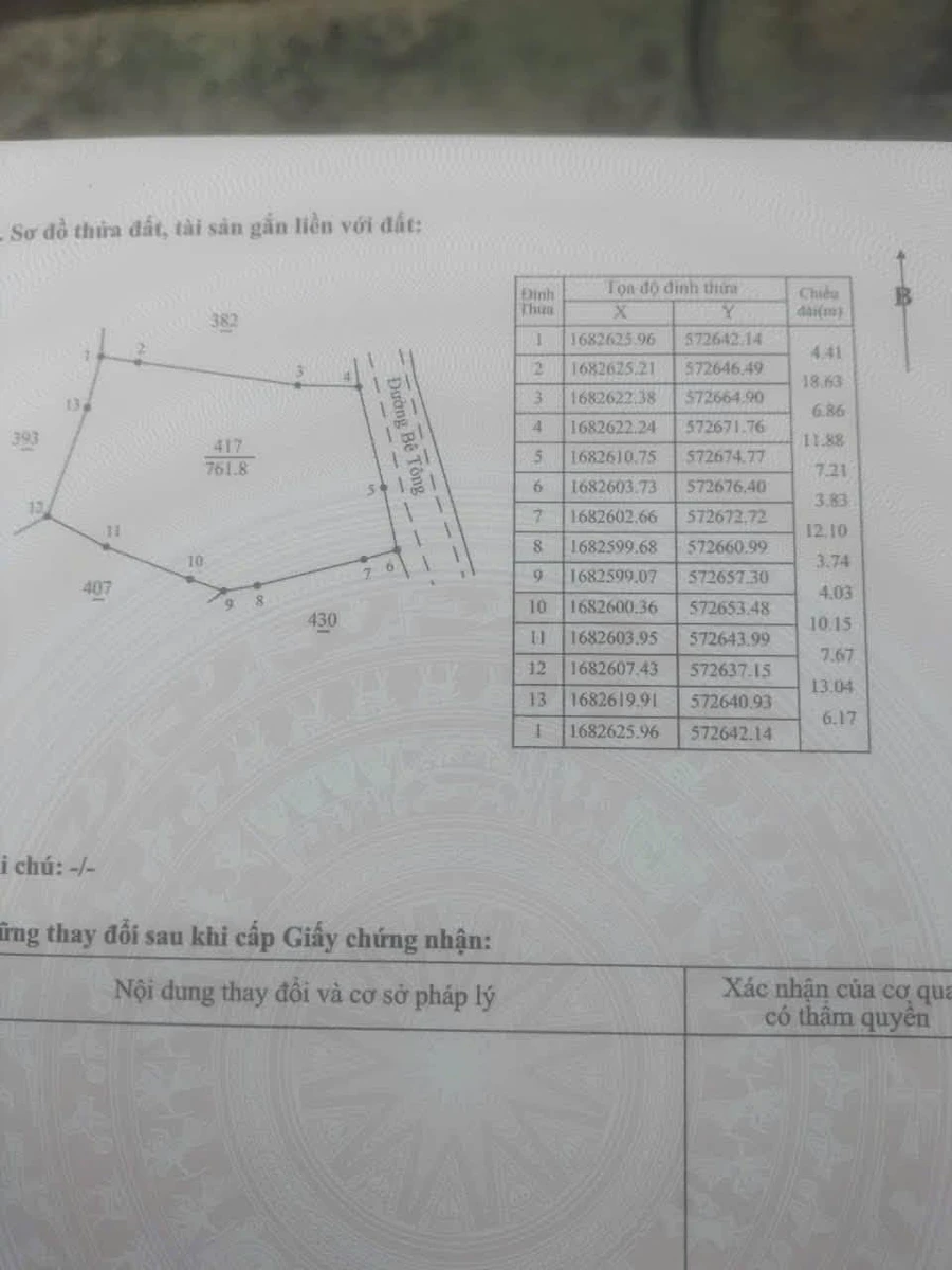 Bán đất Tinh Hiệp, Hóc Môn, 760m², 6 tỷ - Ảnh 1