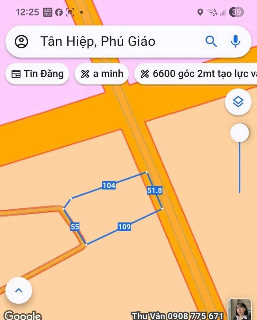 Bán đất công nghiệp Tân Hiệp Phú Giáo 6.500m², mặt tiền 51m - Ảnh thu nhỏ 2