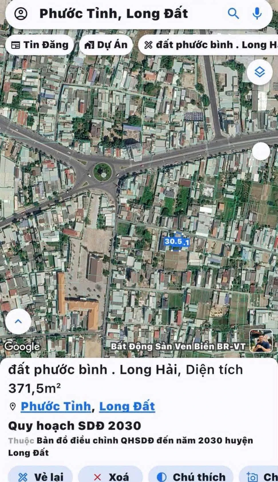 Bán lô đất ngang 12,8m tại Phước Bình, Long Hải, 5,8 tỷ - Ảnh 1