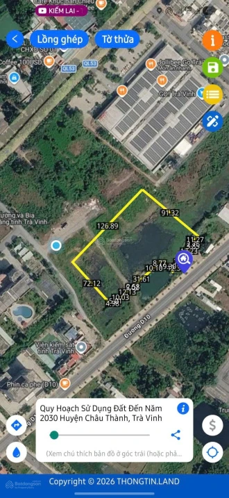 Ngân hàng bán đất thương mại gần siêu thị Go Trà Vinh - Ảnh 1
