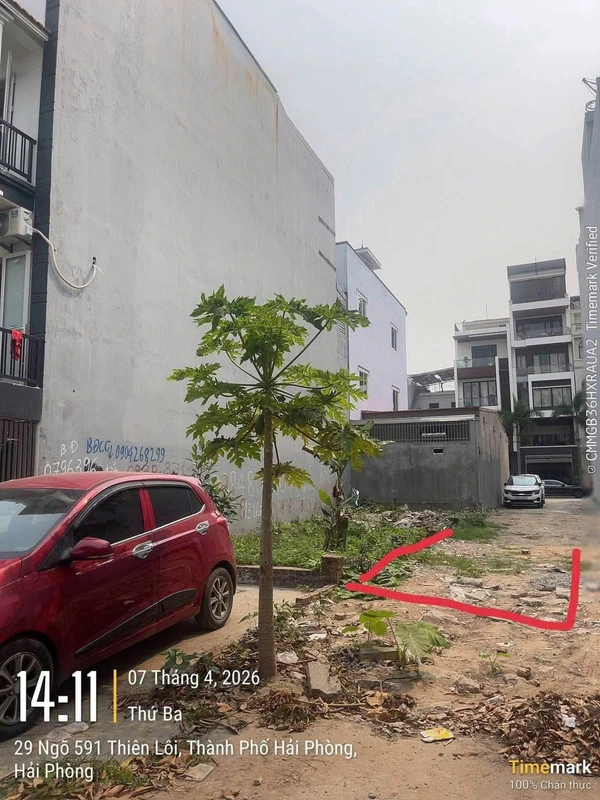 Bán lô đất mặt đường Vĩnh Niệm 100m², 11,5 tỷ